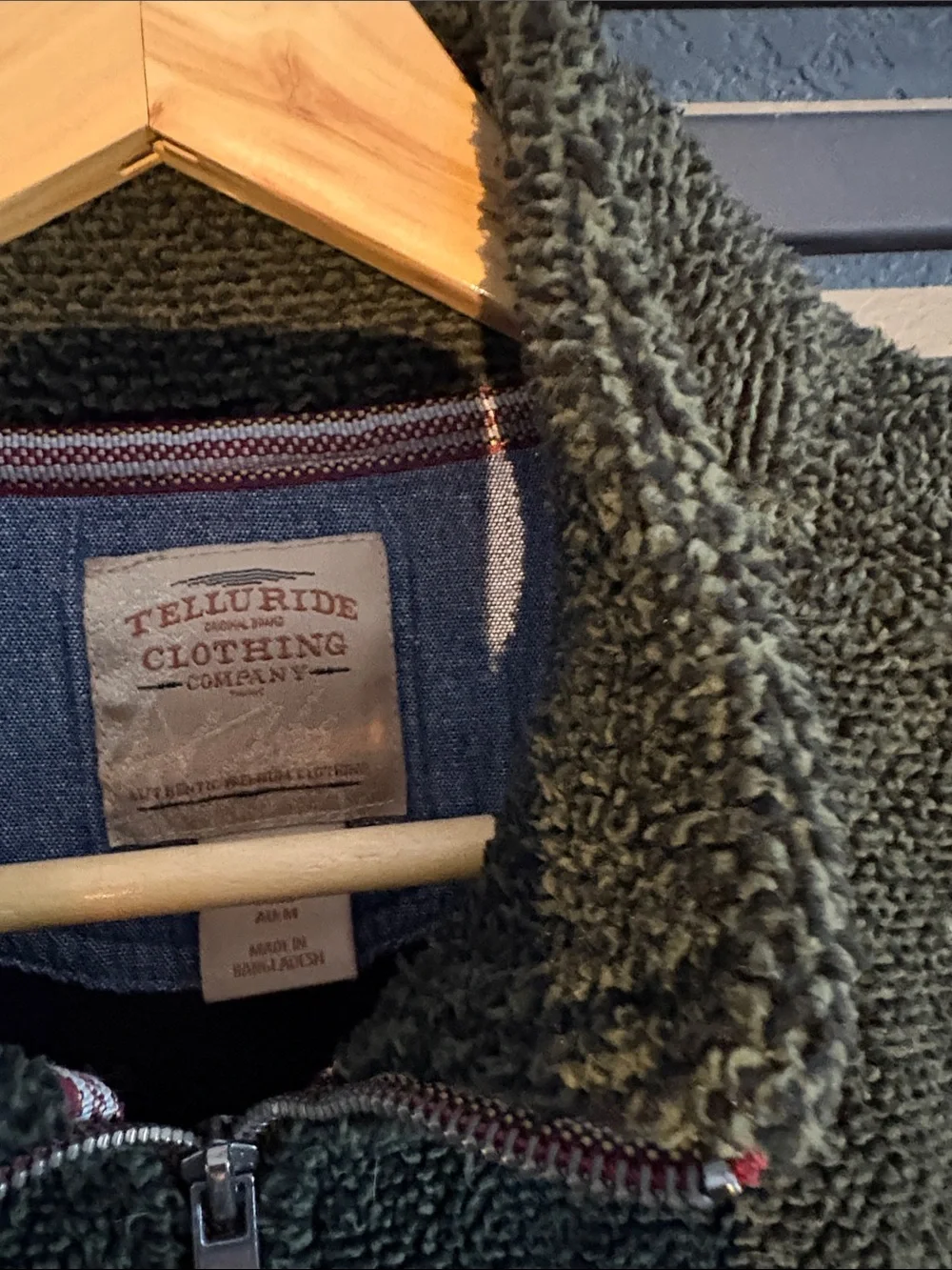Telluride Men's Olive Half-Zip Sweater Pullover